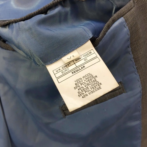 Beautiful Moss 1851 Grey Wool Tailored 2 Piece Suit - Picture 6 of 10